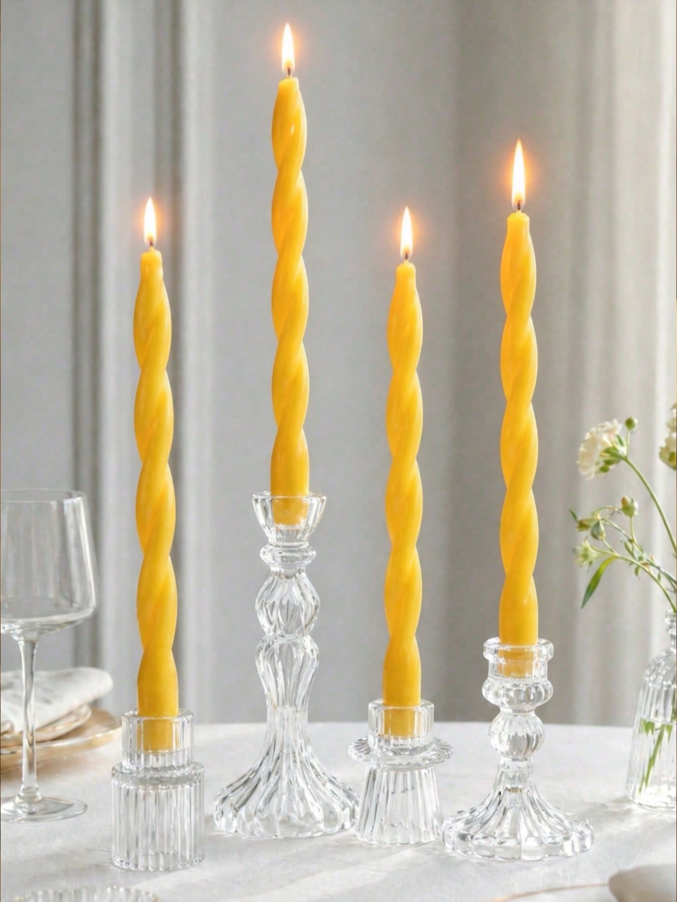 4pcs Set New Yellow Twisted Fr - огляд і ціна Fragrance Home Decor