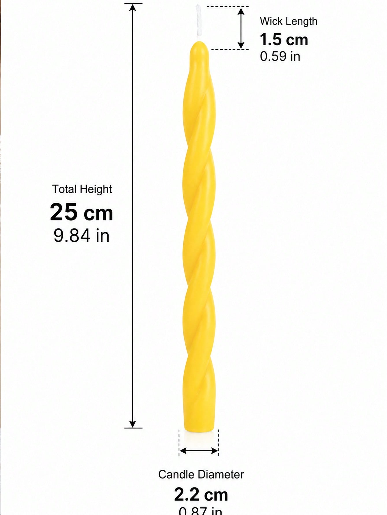 4pcs Set New Yellow Twisted Fr - огляд і ціна Fragrance Home Decor