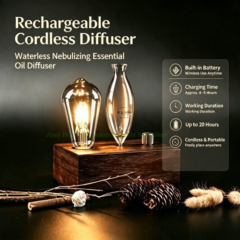 Rechargeable Waterless Nebuliz - огляд і ціна Home Fragrance Essential Oils