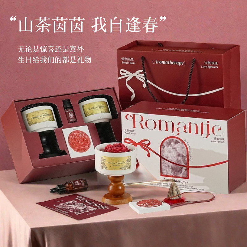High-end Camellia Scented Cand - огляд і ціна Home Fragrance Gift Set