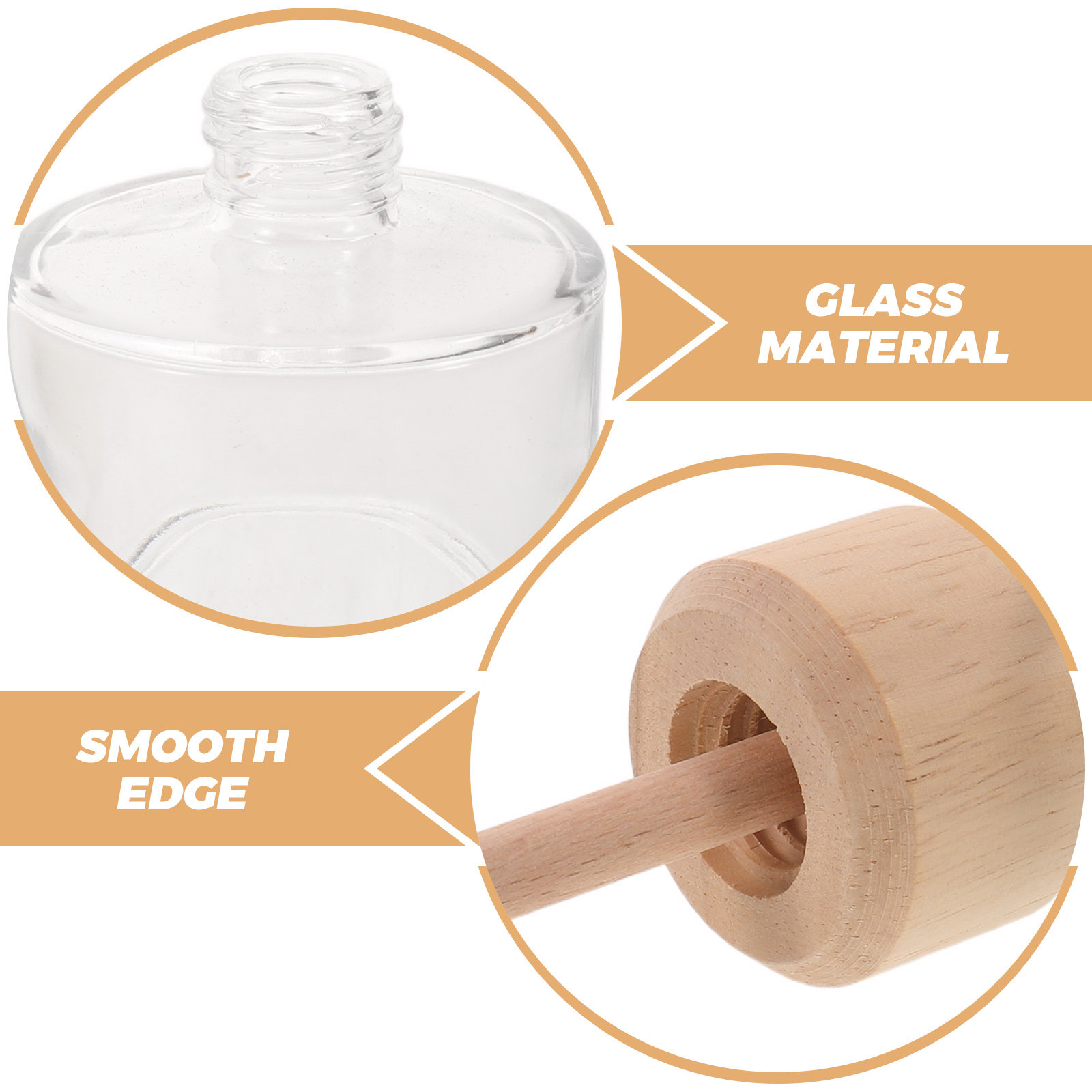 2Pcs Clear Glass Reed Diffuser - огляд і ціна Home Fragrance Essential Oils