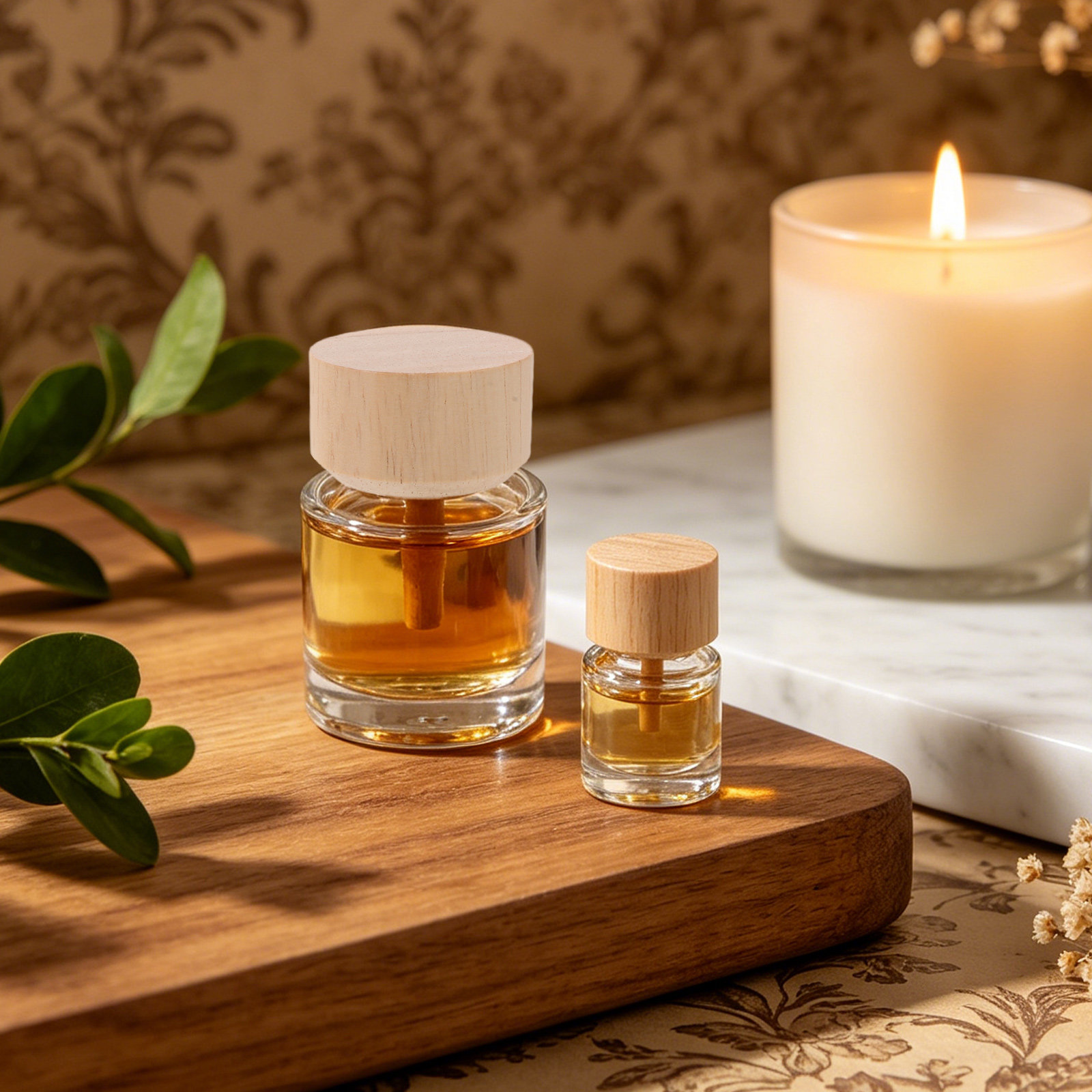 2Pcs Clear Glass Reed Diffuser - огляд і ціна Home Fragrance Essential Oils